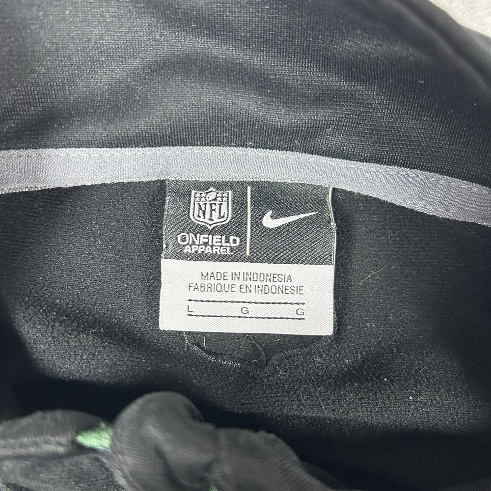 New‎ York Jets Nike Onfield Apparel Sweatshirt Mens Large Black Half Zip NYC NFL - Picture 4 of 7
